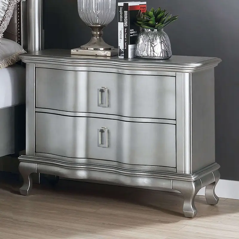 Aalok Night Stand In Silver