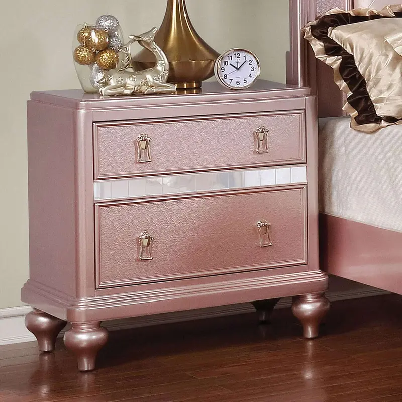 Ariston Night Stand In Rose Gold