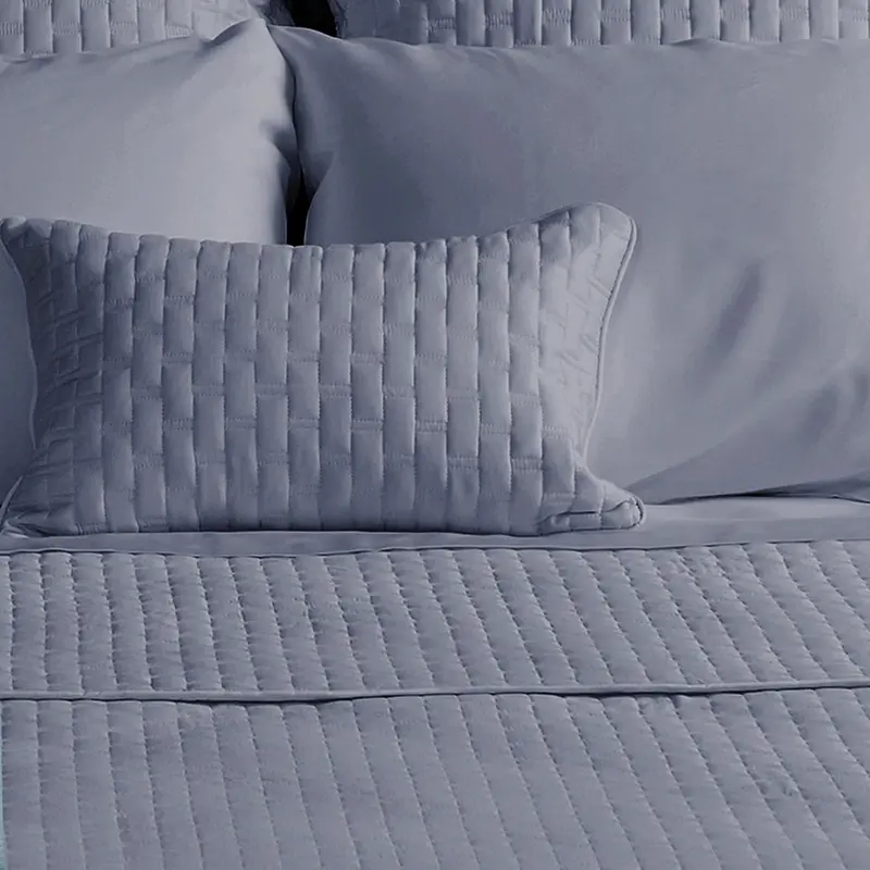 Bamboo Quilted Decorative Pillow - Platinum