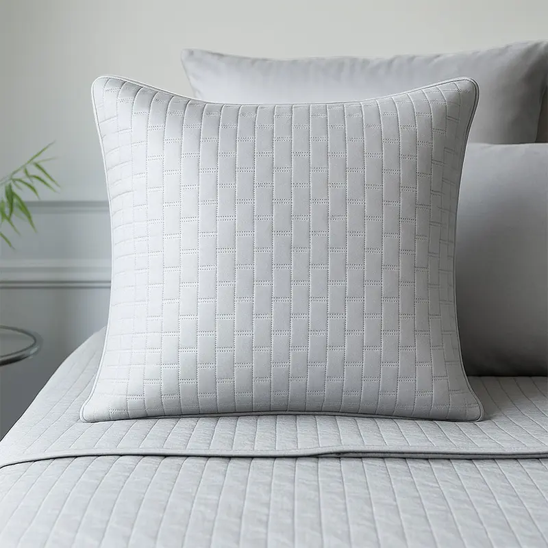 Bamboo Quilted Euro Sham 1 Piece - Stone