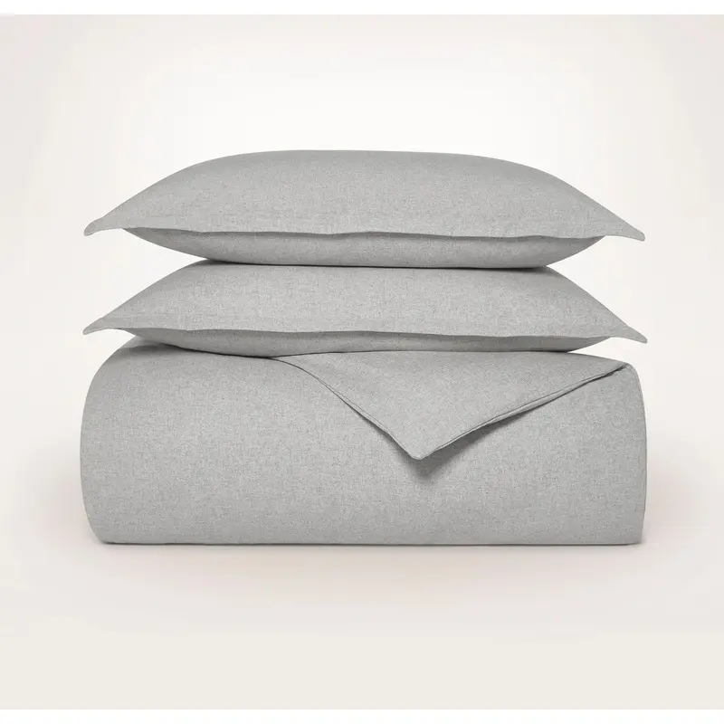 Flannel Duvets - Heathered Grey