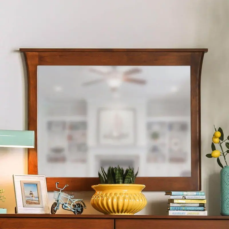Keizer Mirror In Dark Cherry