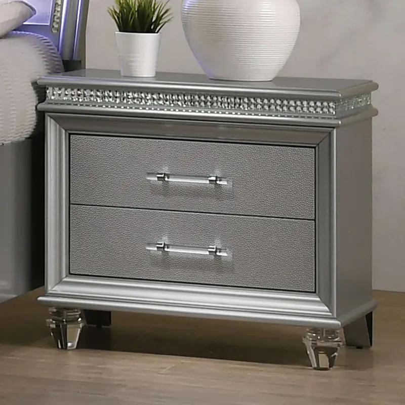 Maddie Night Stand In Pearl White