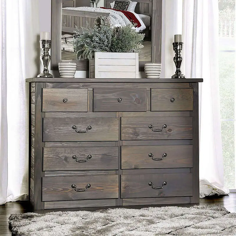 Rockwall Weathered Gray Dresser