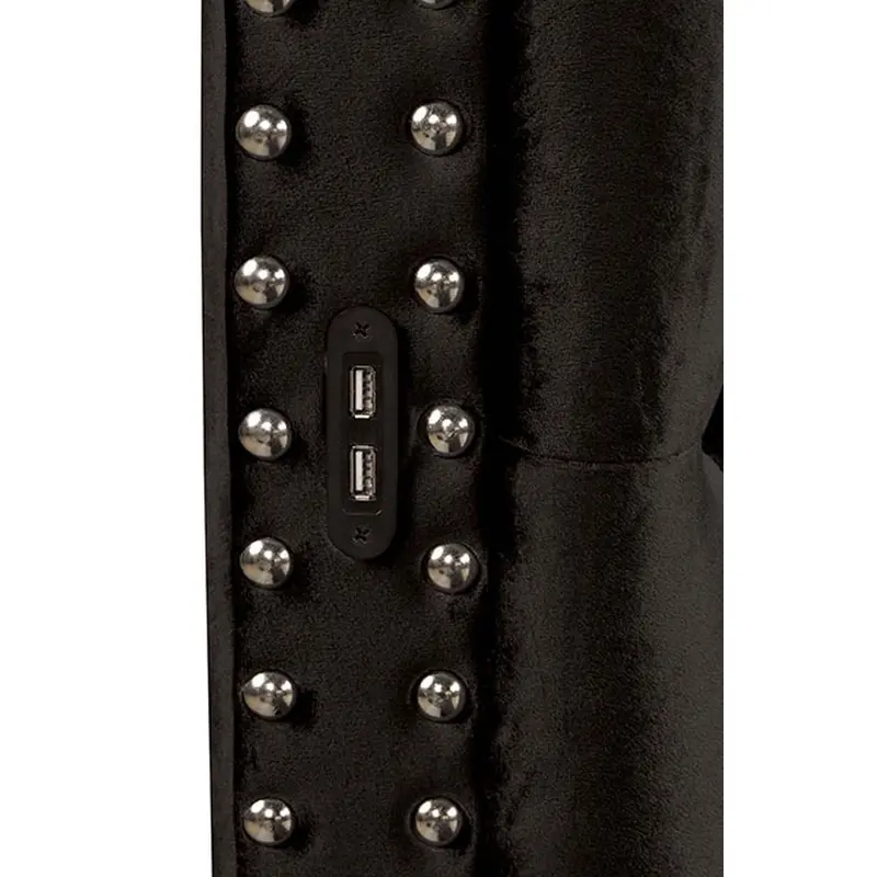 Sansom Eastern King Bed In Black