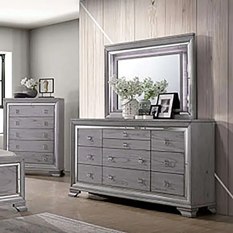 Alanis Dresser In Light Gray
