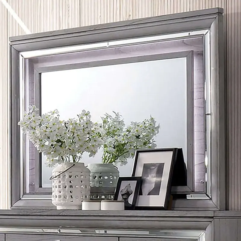 Alanis Mirror In Light Gray