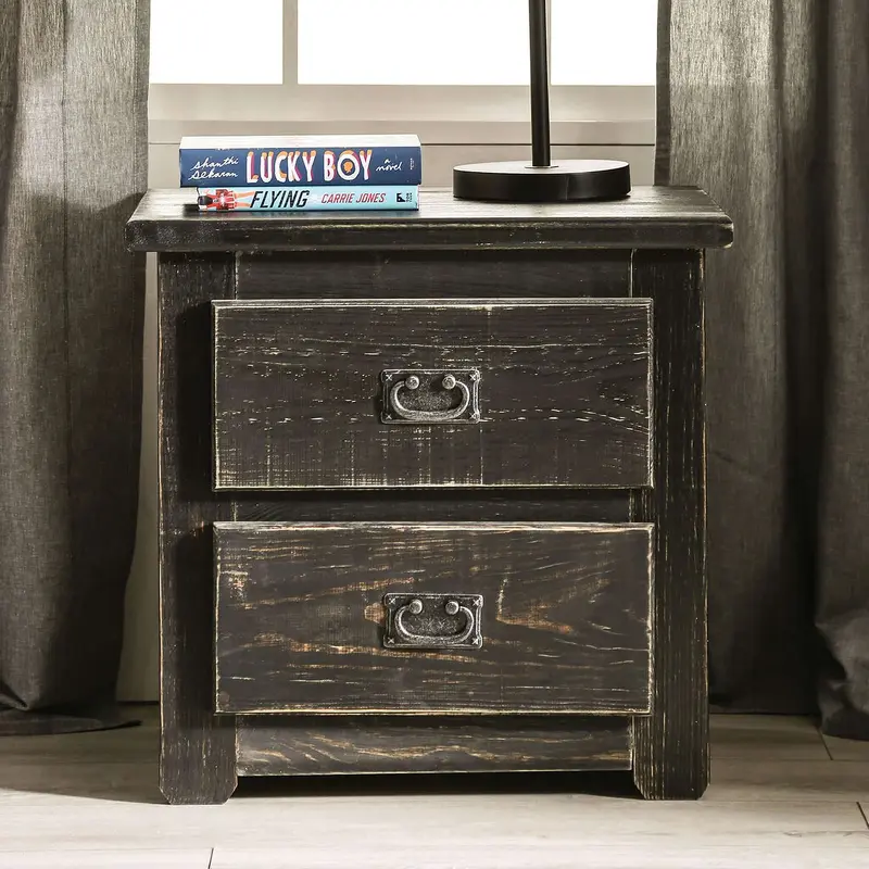 Ampelios Night Stand In Black