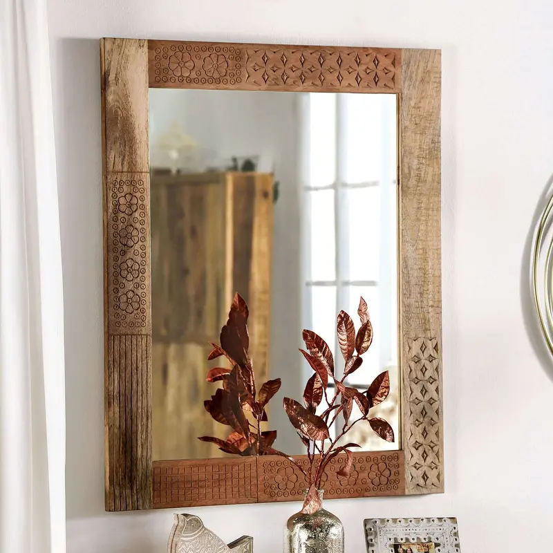 Blanchefleur Mirror In Weathered Light Natural Tone