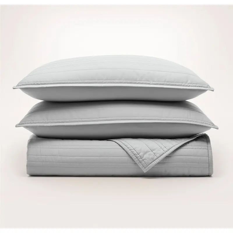 Signature Stripe Quilt Set - Shore