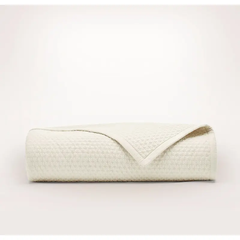 Signature Textured Stitch Quilt - Cream