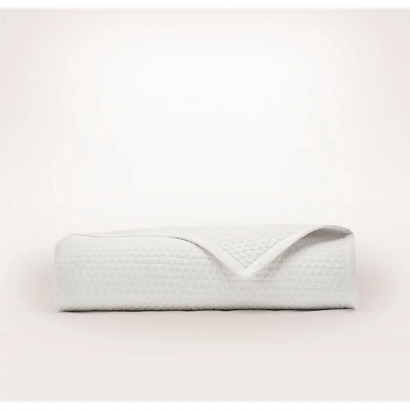 Signature Textured Stitch Quilt - White