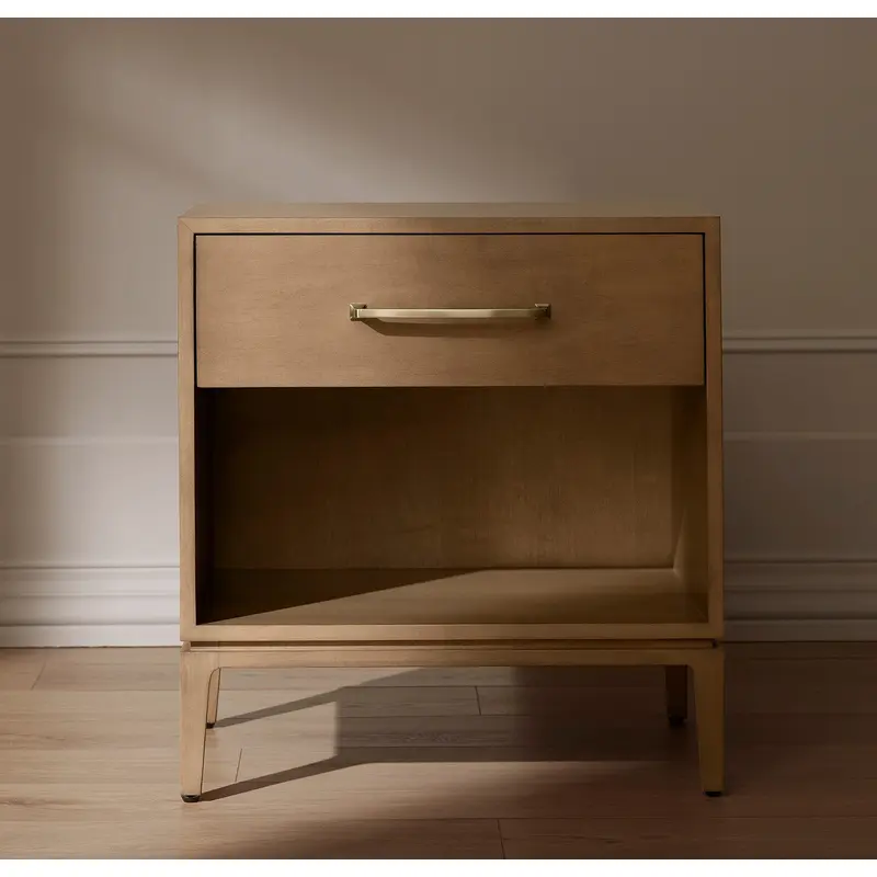 Single Drawer Wood Nightstand - Bluff