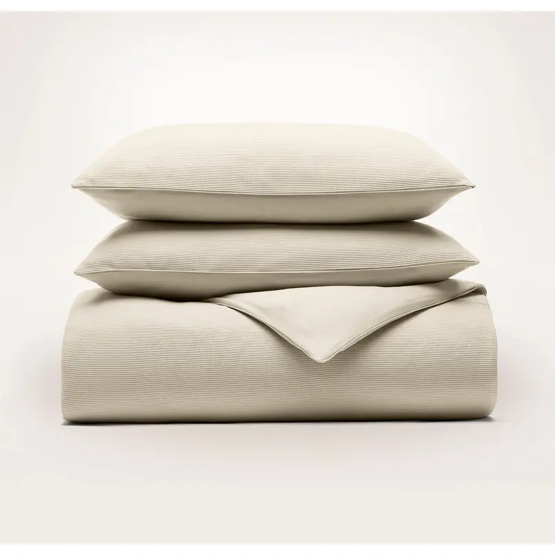 Textured Duvets - Sand Ottoman Rib
