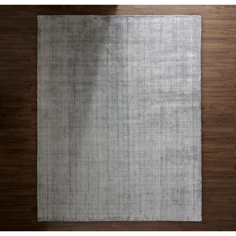 Two-Tone Ribbed Rug - Bluestone/Shore