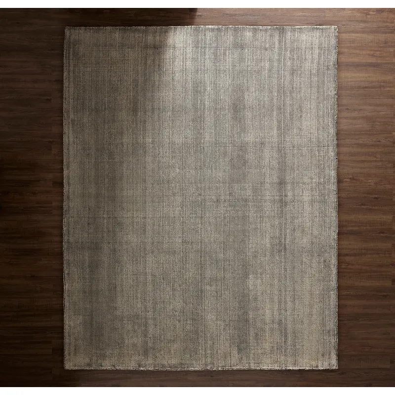 Two-Tone Ribbed Rug - Night/Cream