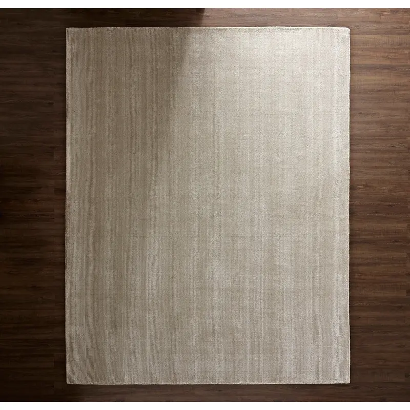 Two-Tone Ribbed Rug -  Oak/Cream