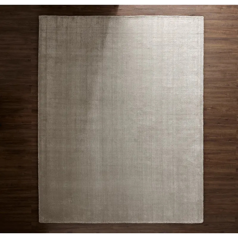 Two-Tone Ribbed Rug - Pewter/Mist