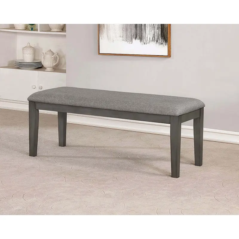 Viana Gray And Light Gray Bench