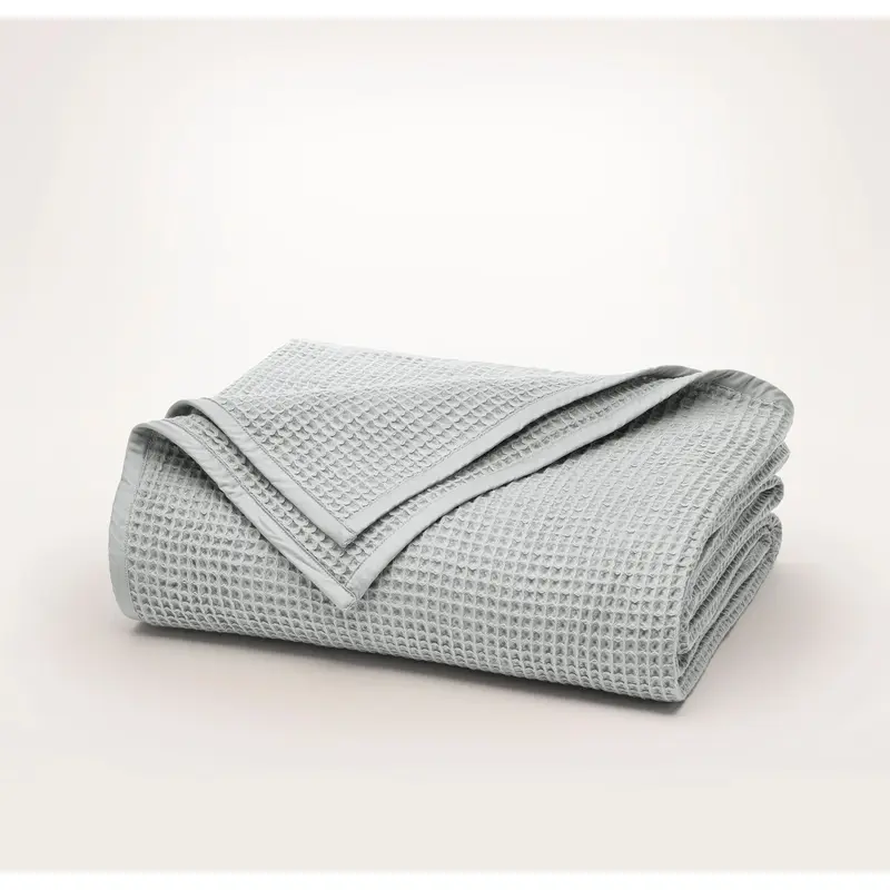 Waffle Bed Blanket - Shore