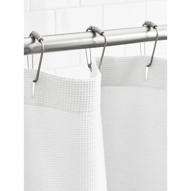 Waffle Shower Curtain - White