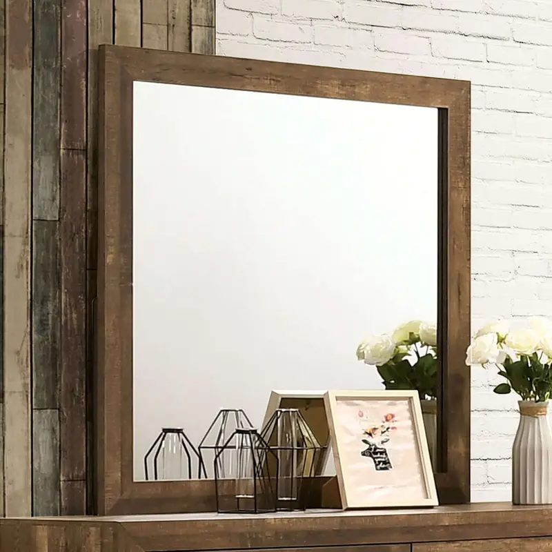 Wentworth Mirror In Light Walnut