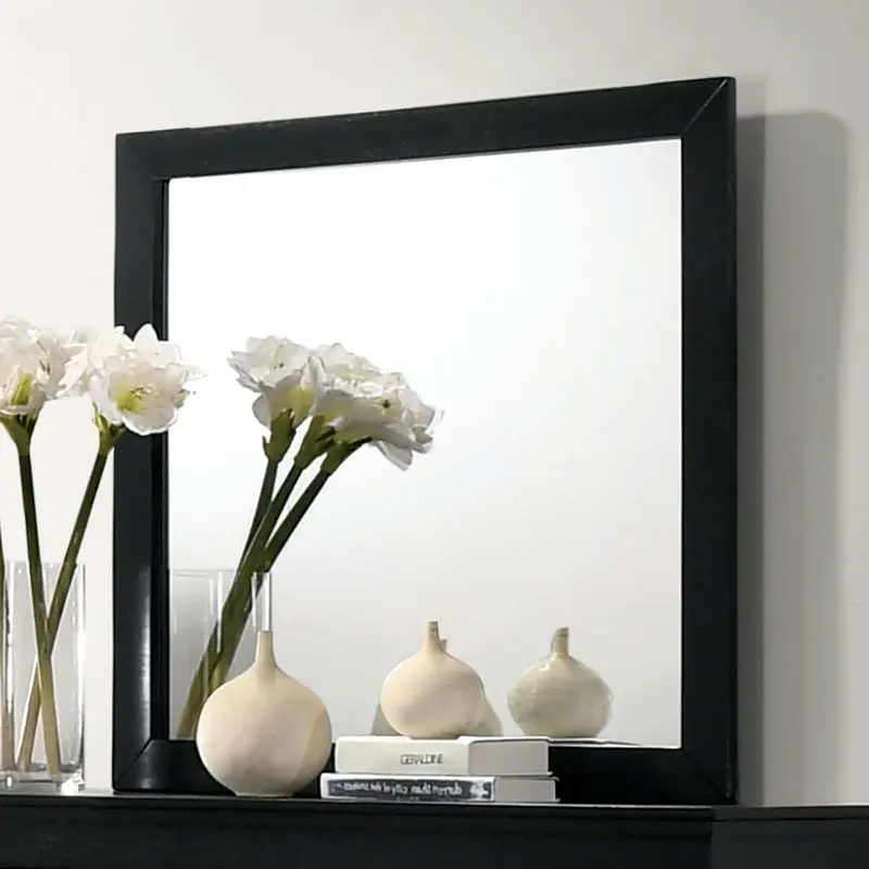 Louis Philippe Mirror In Black