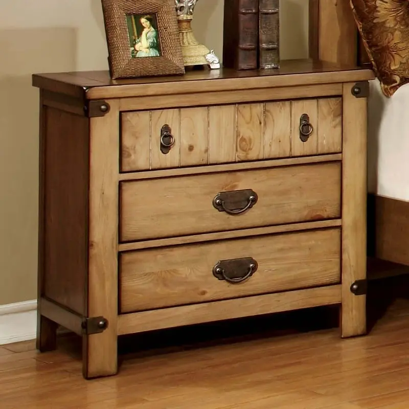 Pioneer Burnished Pine Nightstand
