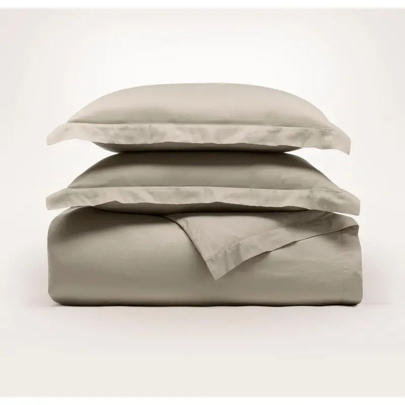 Signature Hemmed Duvet Set - Oak
