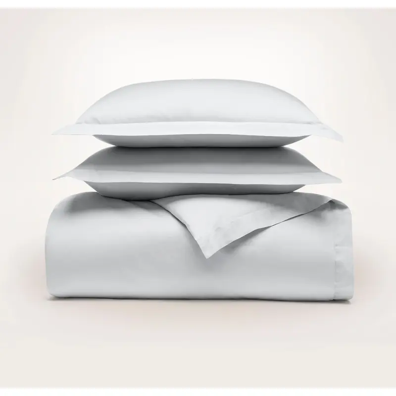 Signature Hemmed Duvet Set - Sky