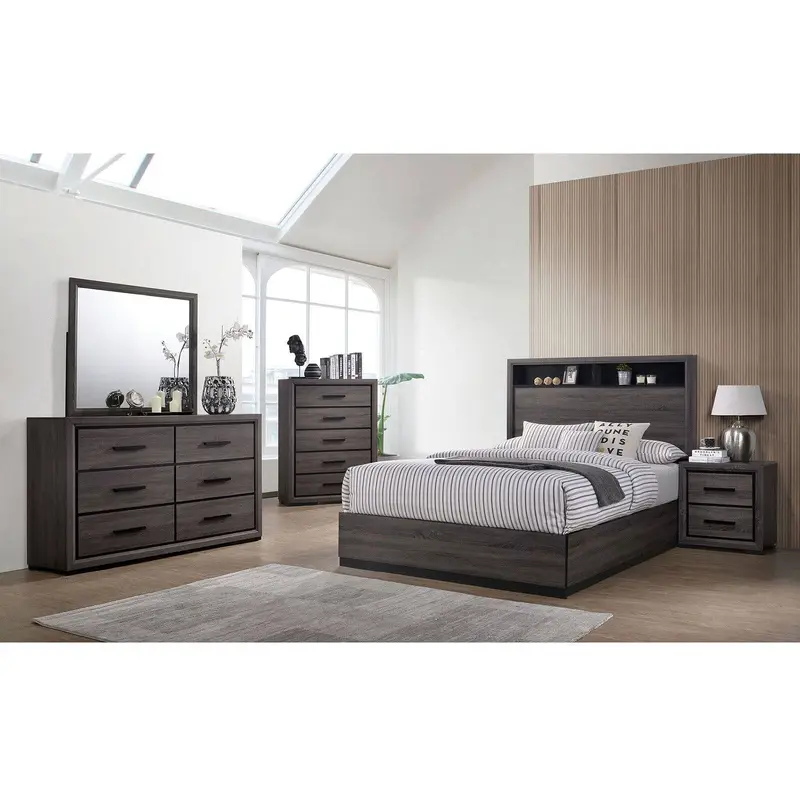 Conwy Gray Panel Bedroom Set