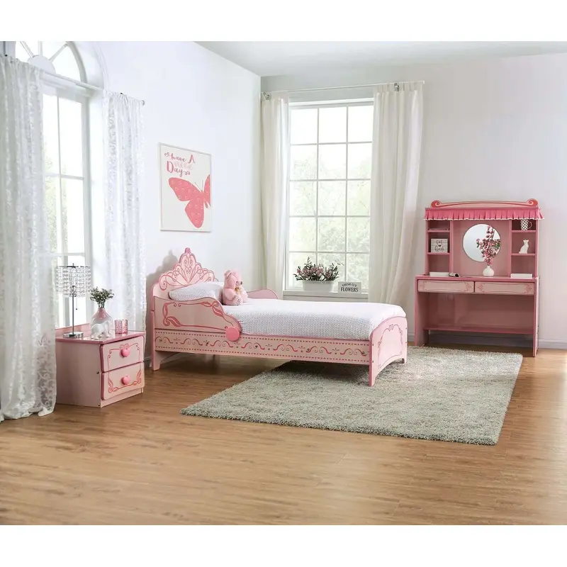 Julianna Dark And Light Pink Youth Panel Bedroom Set