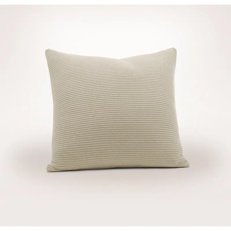 Ribbed Knit Euro Sham - Heathered Oatmeal