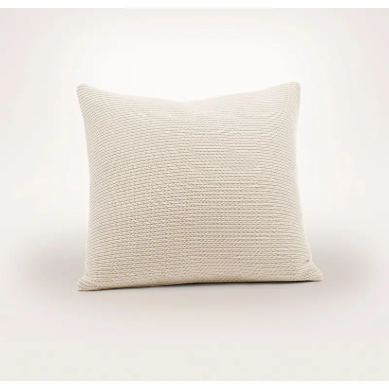 Ribbed Knit Euro Sham - Natural