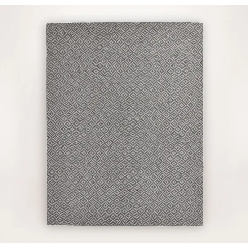 Sculpted Diamond Rug - Stone