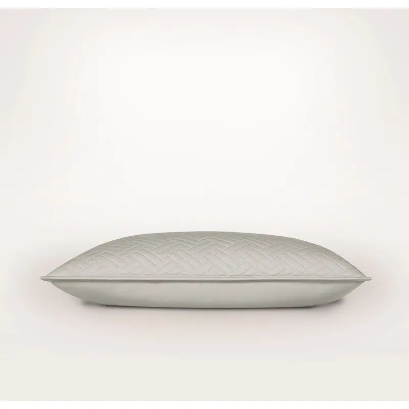 Signature Basketweave Quilted Sham - Pewter