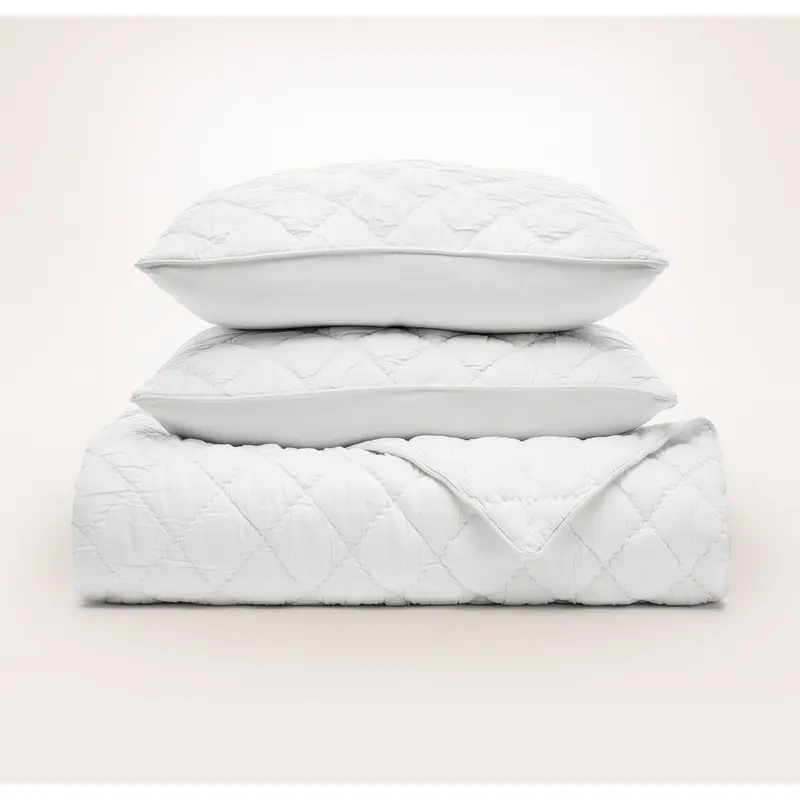 Signature Handstitched Cloud Comforter Set - White