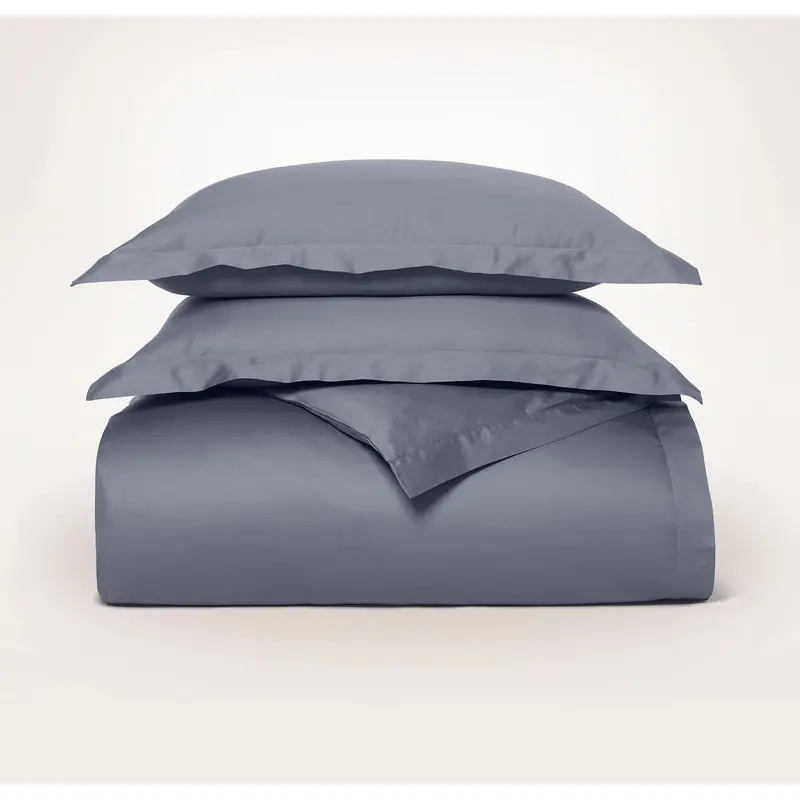 Signature Hemmed Duvet Set - Mineral