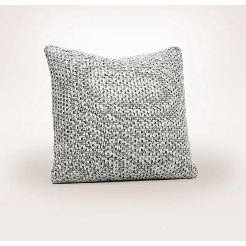 Mosaic Honeycomb Knit Pillow Cover (20x20) - Shore