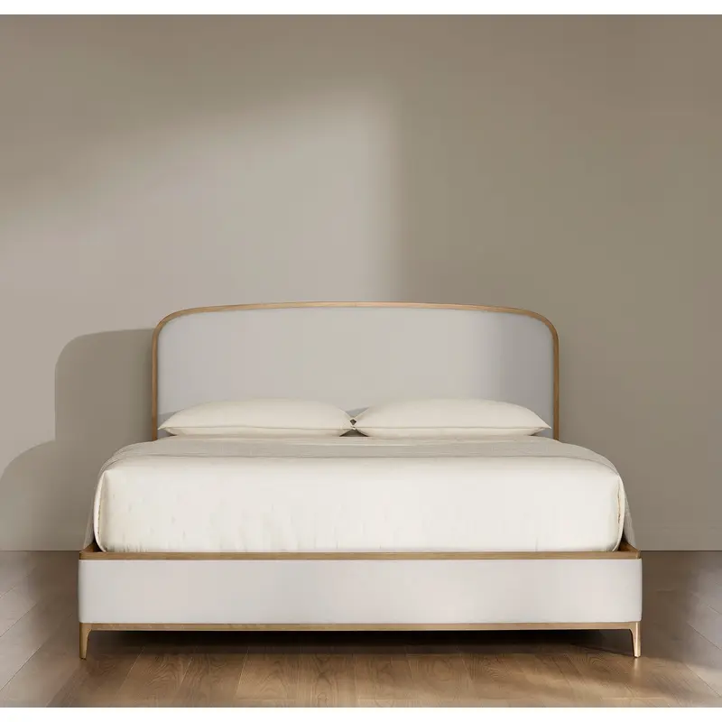 Beds - Sand/Bluff Upholstered Curve