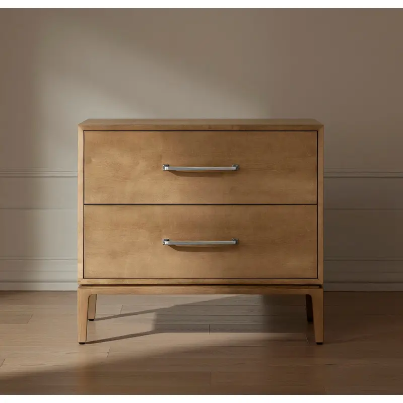 2-Drawer Wood Nightstand - Bluff