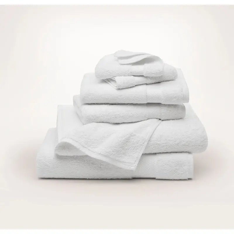 Plush Bath Towel Sets - White