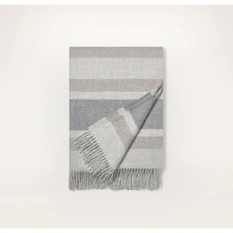 Reserve Alpaca Stripe Throw Blanket