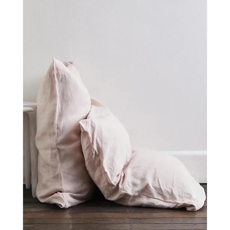 Rosewater 100% French Flax Linen Pillowcases (Set of Two)