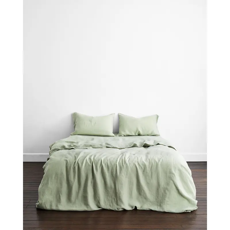 Sage 100% French Flax Linen Bedding Set