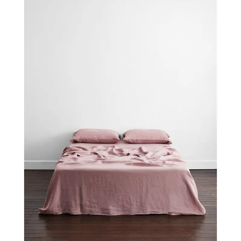 Lavender 100% French Flax Linen Flat Sheet