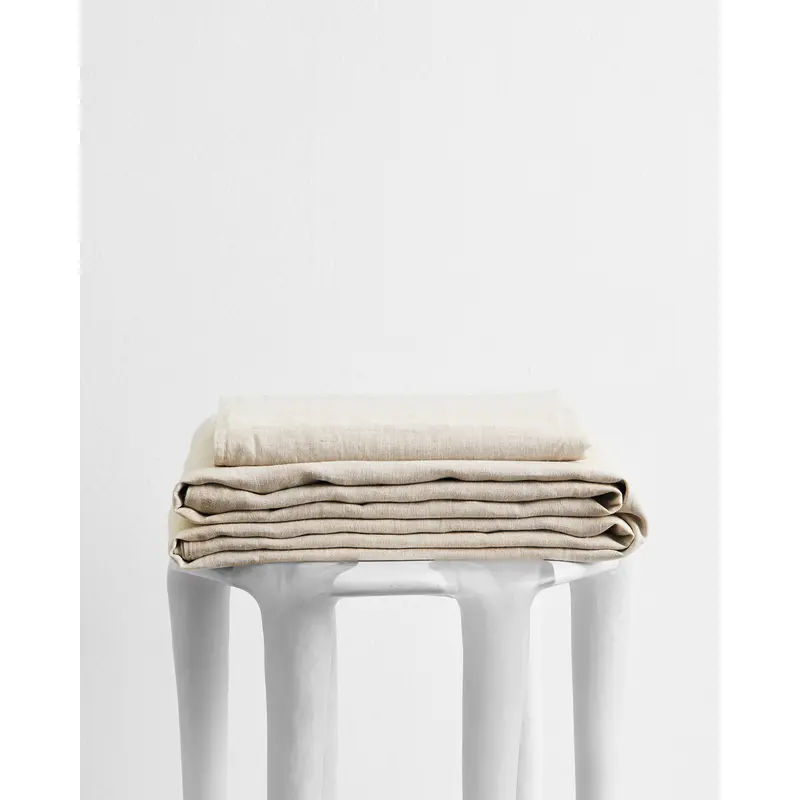 Oatmeal 100% French Flax Linen Sheet Set
