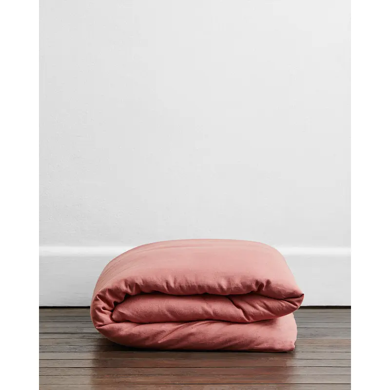 Pink Clay 100% French Flax Linen Duvet Cover