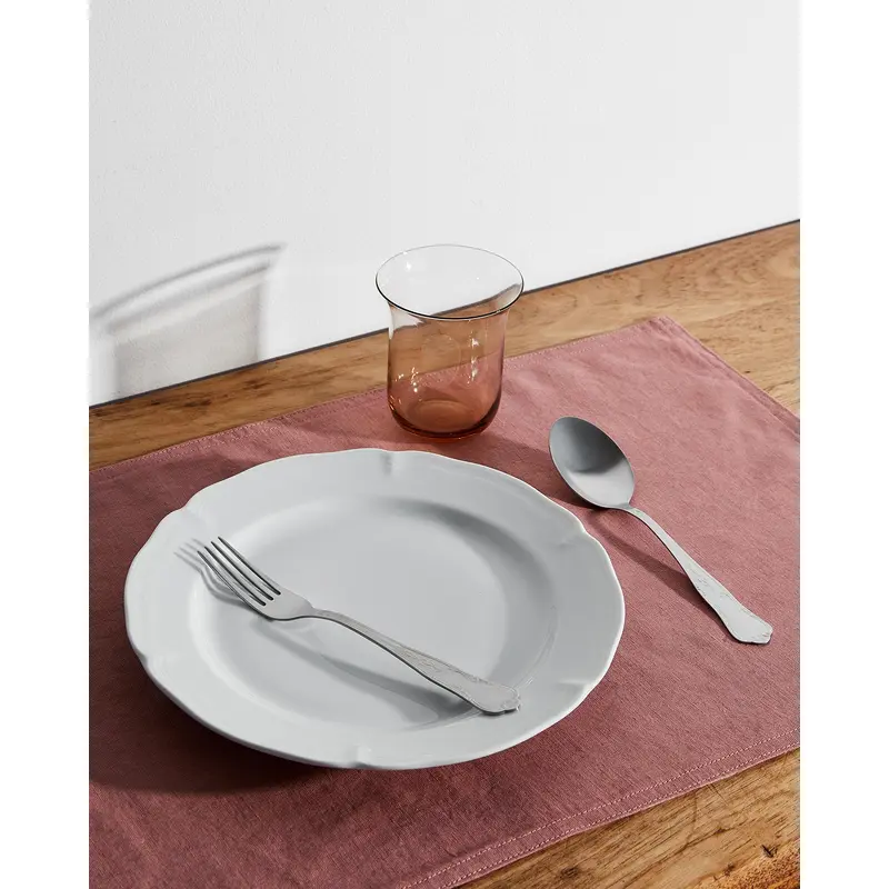 Pink Clay 100% French Flax Linen Placemats (Set of Four)