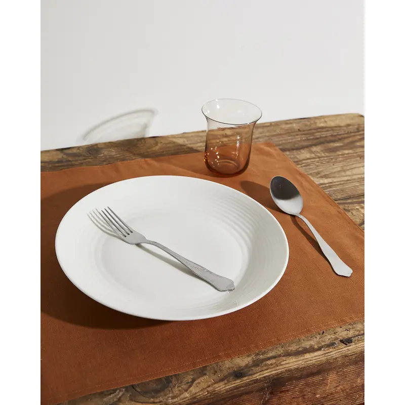 Rust 100% French Flax Linen Placemats (Set of Four)